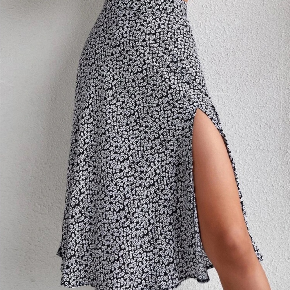 SHEIN floral skirt